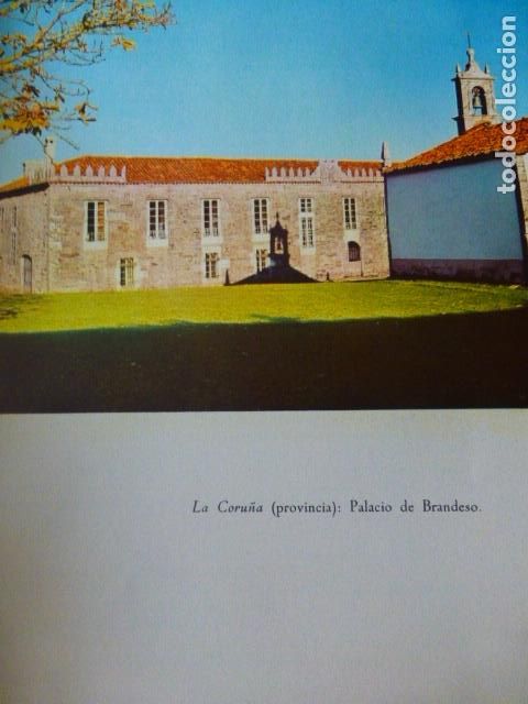 Collectionnisme: PALACIO DE BRANDESO CORU&Ntilde;A VISTA ANTIGUA LAMINA A&Ntilde;OS 50