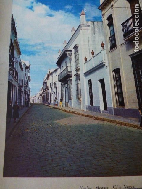 Collectionnisme: MOGUER HUELVA CALLE NUEVA ANTIGUA LAMINA A&Ntilde;OS 50
