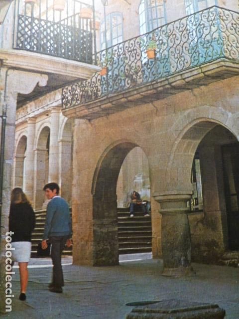 Coleccionismo: PONTEVEDRA DETALLE URBANO ANTIGUA LAMINA A&Ntilde;OS 50