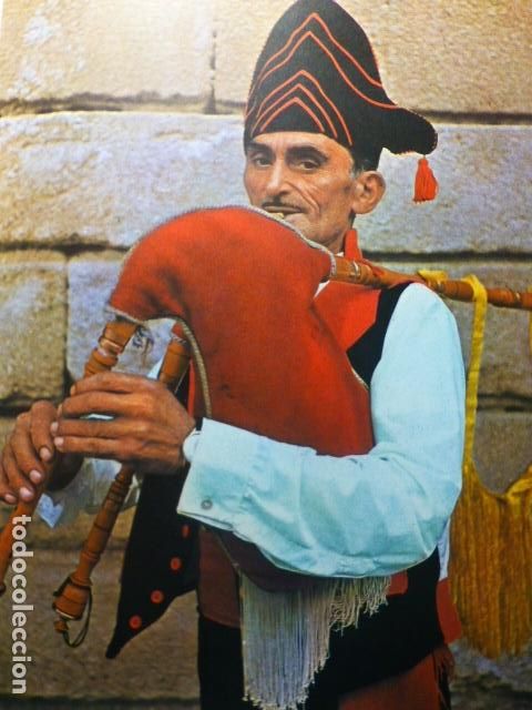 Coleccionismo: SANTIAGO DE COMPOSTELA GAITERO ANTIGUA LAMINA A&Ntilde;OS 50