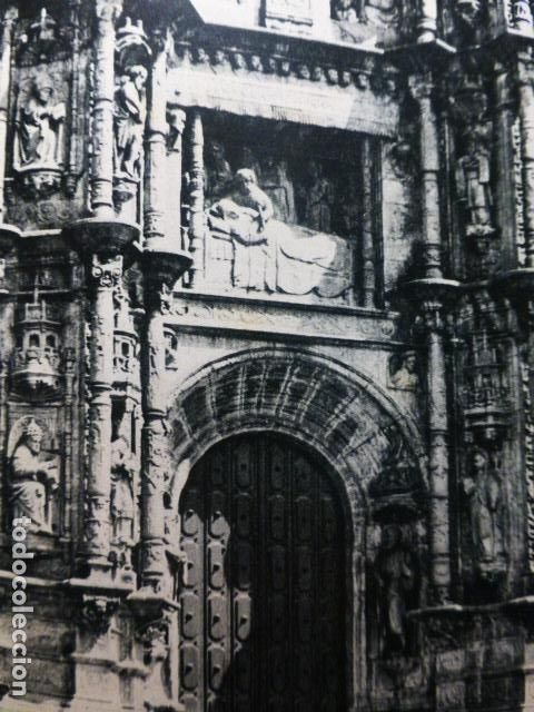 Collectionnisme: PONTEVEDRA FACHADA DE SANTA MARIA LA MAYOR ANTIGUA LAMINA A&Ntilde;OS 50