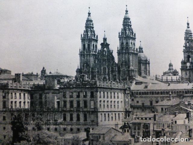 Coleccionismo: SANTIAGO DE COMPOSTELA VISTA ANTIGUA LAMINA A&Ntilde;OS 50