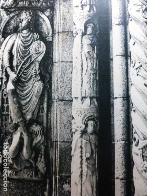 Coleccionismo: SANTIAGO DE COMPOSTELA PORTICO DE PLATERIAS ANTIGUA LAMINA A&Ntilde;OS 50