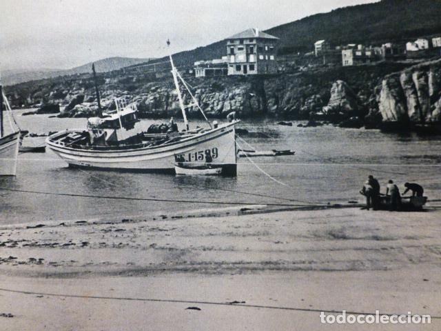 Coleccionismo: BURELA LUGO VISTA ANTIGUA LAMINA A&Ntilde;OS 50