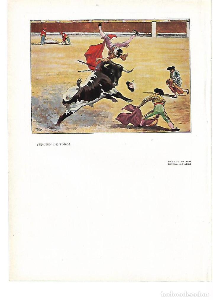 Colecionismo: A&Ntilde;O 1915 RECORTE PRENSA PINTURA LAMINA TOROS UNA COGIDA APARATOSA POR ATIZA TOREROS TOREO