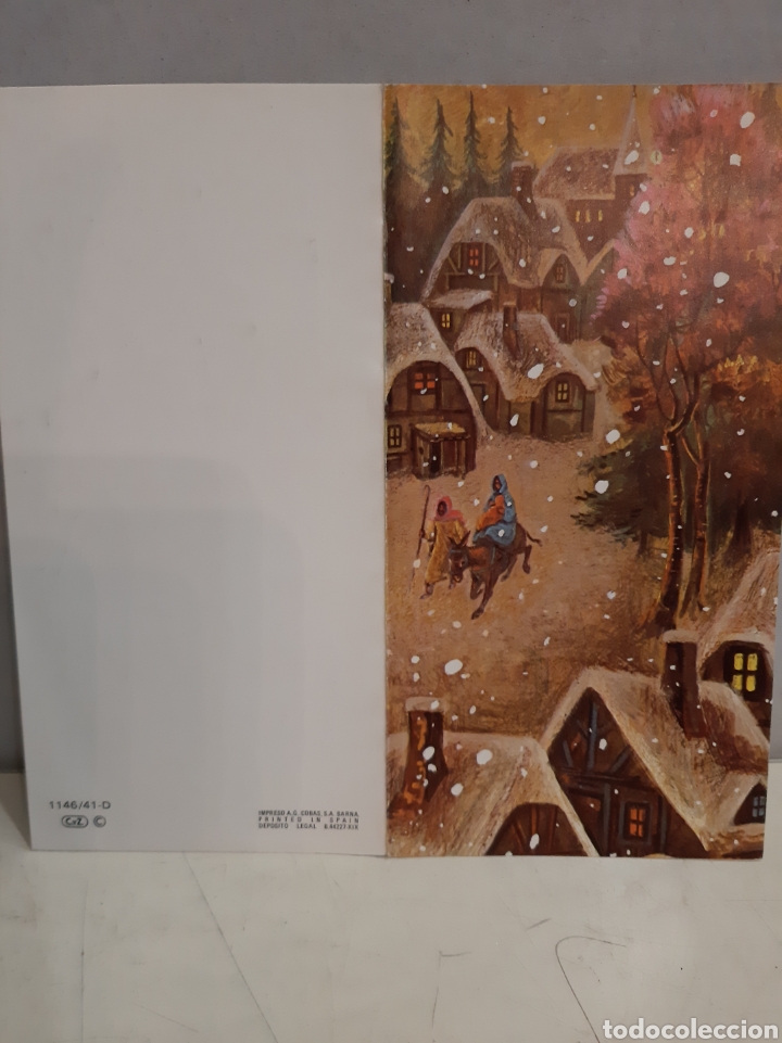 Colecionismo: 1977 Felicitaci&oacute;n navide&ntilde;a Cobas Barcelona 114641 D