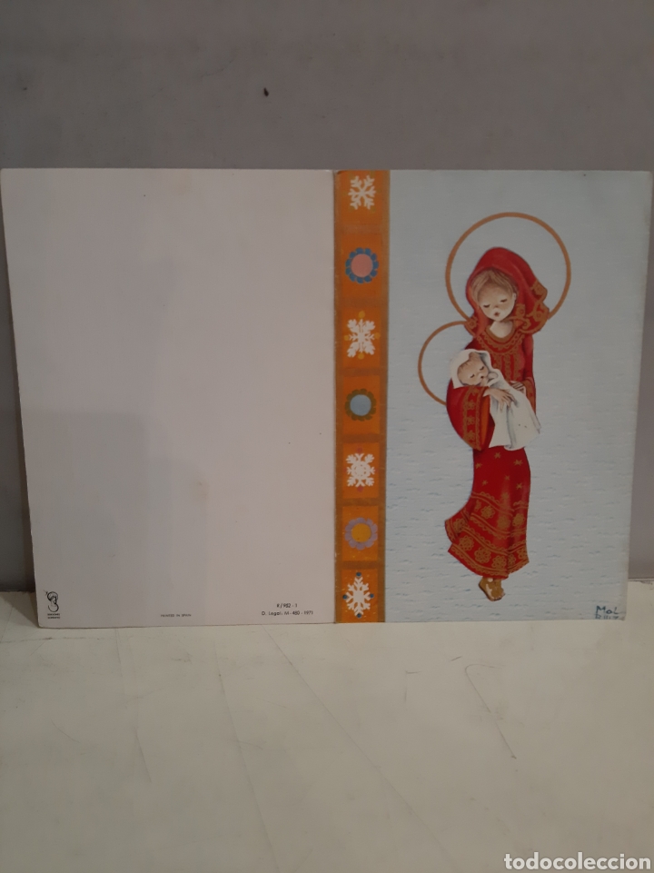 Collezionismo: 1971 edici&oacute;n Serrano R/852 .1 Madrid felicitaci&oacute;n navide&ntilde;a 17.x11.5