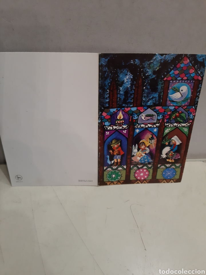 Collezionismo: 1976 Felicitaci&oacute;n navide&ntilde;a creaciones 6051/3/4 Barcelona