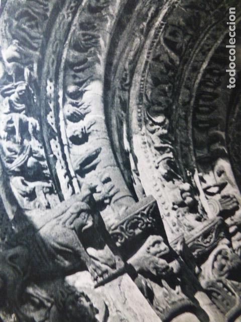 Sammelleidenschaft Papier: LEYRE NAVARRA DETALLE PORTADA ROMANICA MONASTERIO ANTIGUA LAMINA A&Ntilde;OS 50