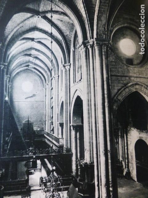 Sammelleidenschaft Papier: TUDELA NAVARRA INTERIOR DE LA CATEDRAL ANTIGUA LAMINA A&Ntilde;OS 50