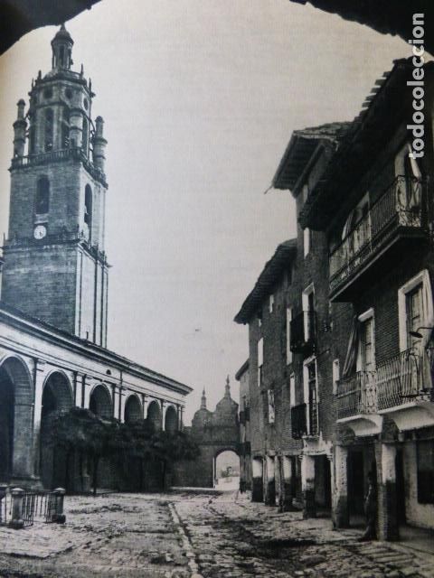 Sammelleidenschaft Papier: LOS ARCOS NAVARRA PLAZA MAYOR ANTIGUA LAMINA A&Ntilde;OS 50