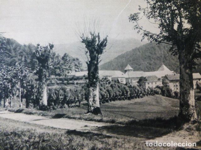 Coleccionismo: RONCESVALLES NAVARRA VISTA ANTIGUA LAMINA A&Ntilde;OS 50
