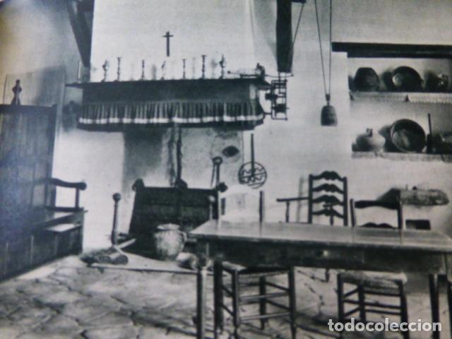 Coleccionismo: BAYONA PAIS VASCO INTERIOR DE CASA DE PESCADORES ANTIGUA LAMINA A&Ntilde;OS 50