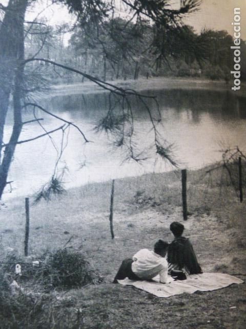 Collezionismo: BAYONA PAIS VASCO LAGO XIBERTA ANTIGUA LAMINA A&Ntilde;OS 50