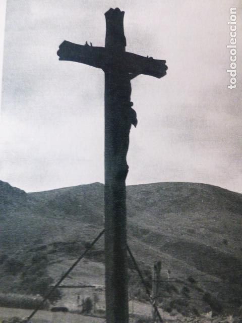 Collezionismo: BIRIATU PAIS VASCO CRUCIFIJO ANTIGUA LAMINA A&Ntilde;OS 50