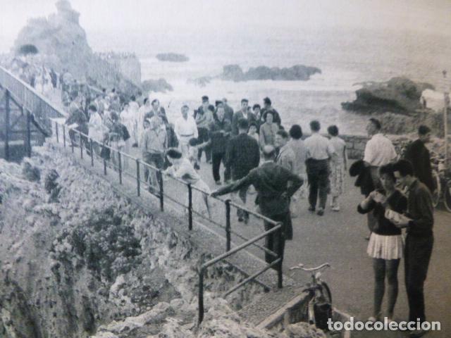 Colecionismo: BIARRITZ PAIS VASCO ROCA DE LA VIRGEN ANTIGUA LAMINA A&Ntilde;OS 50