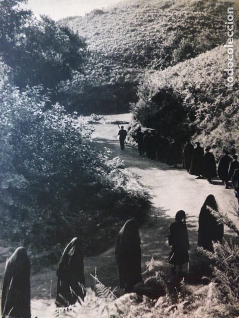 Coleccionismo: PAIS VASCO CORTEJO FUNEBRE ANTIGUA LAMINA A&Ntilde;OS 50
