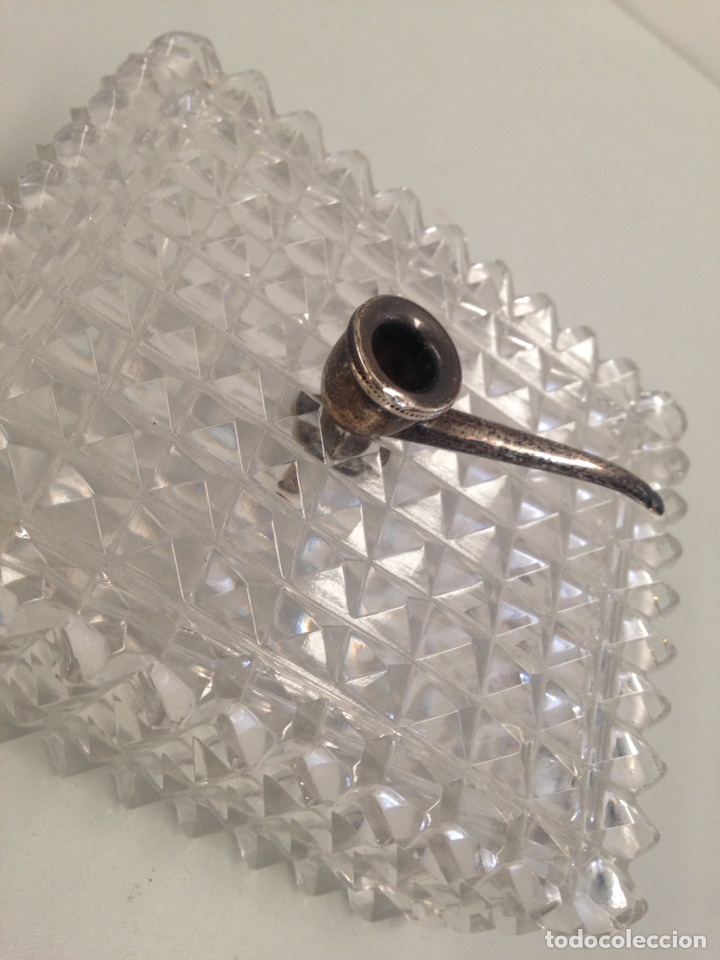 Coleccionismo: Caja pitillera cristal tallado - Foto 2