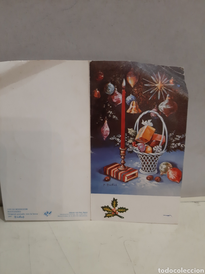 Sammelleidenschaft Papier: 1977 Felicitaci&oacute;n navide&ntilde;a 122.58 pintado boca artis mutilado Madrid