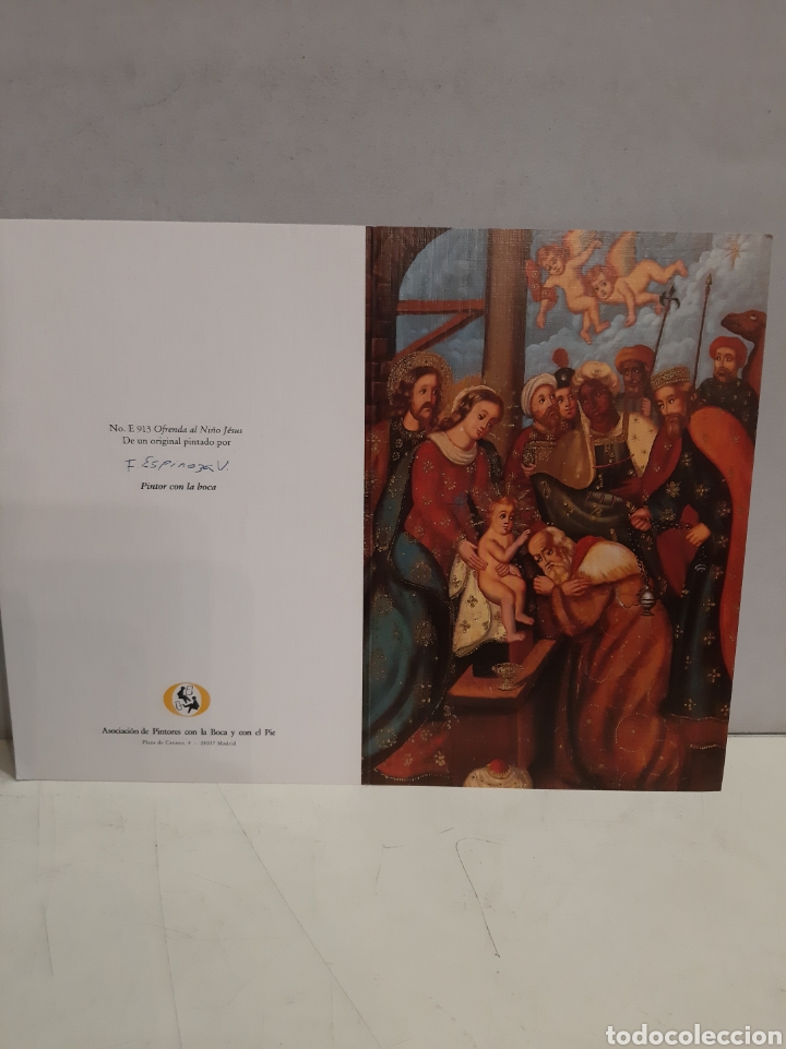 Colecionismo: E 913 ofrenda ni&ntilde;o Jes&uacute;s pintor boca