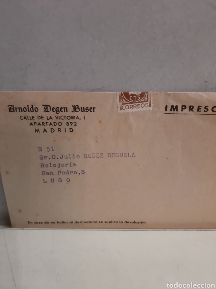 Sammelleidenschaft Papier: Madrid Arnoldo Degen Buser