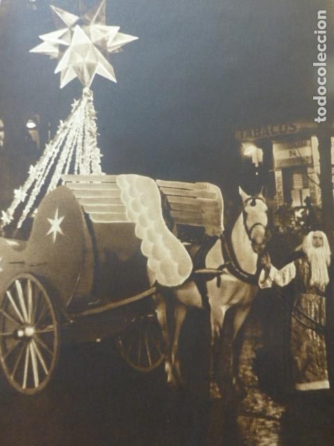 Collecting paper: SEVILLA CABALGATA DE REYES UN BUEN JINETE ANTIGUA LAMINA HUECOGRABADO A&Ntilde;OS 40