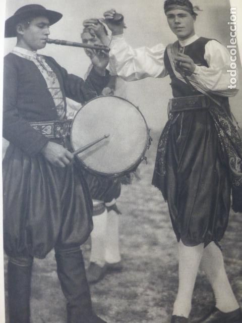 Sammelleidenschaft Papier: ASTORGA LEON DANZANTES MARAGATOS ANTIGUA LAMINA HUECOGRABADO A&Ntilde;OS 40