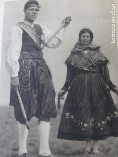 Sammelleidenschaft Papier: ASTORGA LEON DANZANTES MARAGATOS ANTIGUA LAMINA HUECOGRABADO A&Ntilde;OS 40