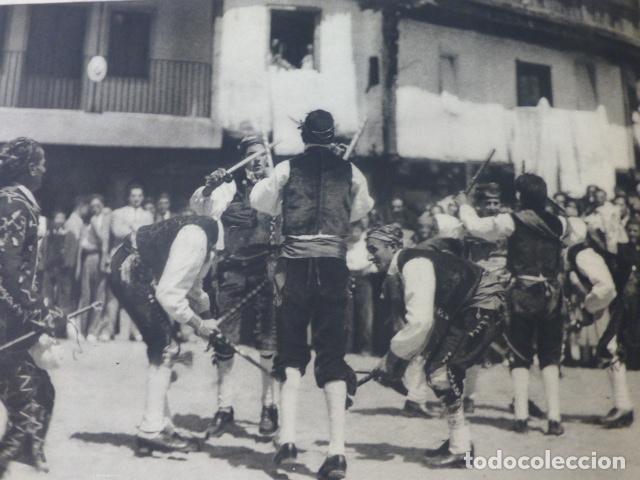 Colecionismo: LA ALBERCA SALAMANCA BAILE ANTIGUA LAMINA HUECOGRABADO A&Ntilde;OS 40