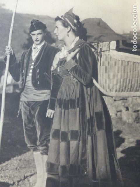 Collectionnisme: VEGA DE PAS CANTABRIA PASIEGOS ANTIGUA LAMINA HUECOGRABADO A&Ntilde;OS 40