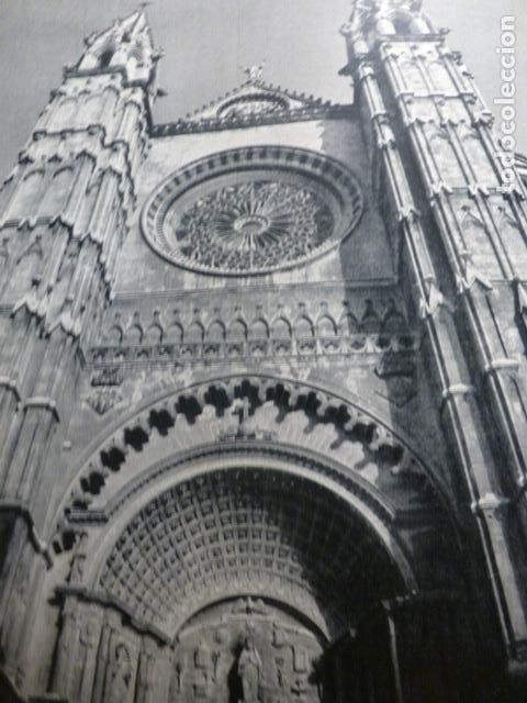 Coleccionismo: PALMA DE MALLORCA CATEDRAL DETALLE ANTIGUA LAMINA A&Ntilde;OS 50