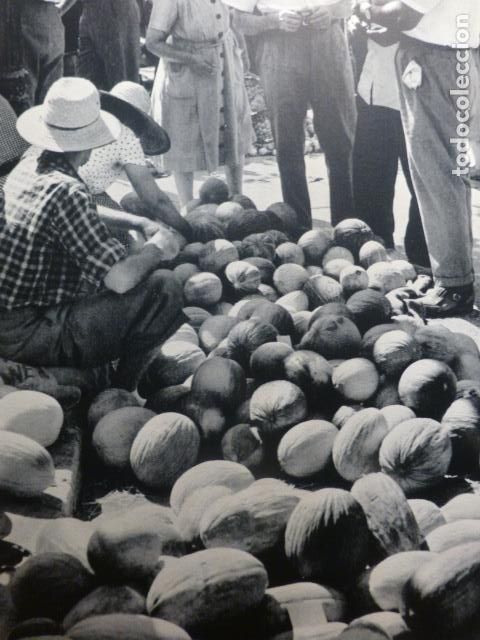 Collectionnisme: INCA MALLORCA MERCADO DE MELONES ANTIGUA LAMINA A&Ntilde;OS 50