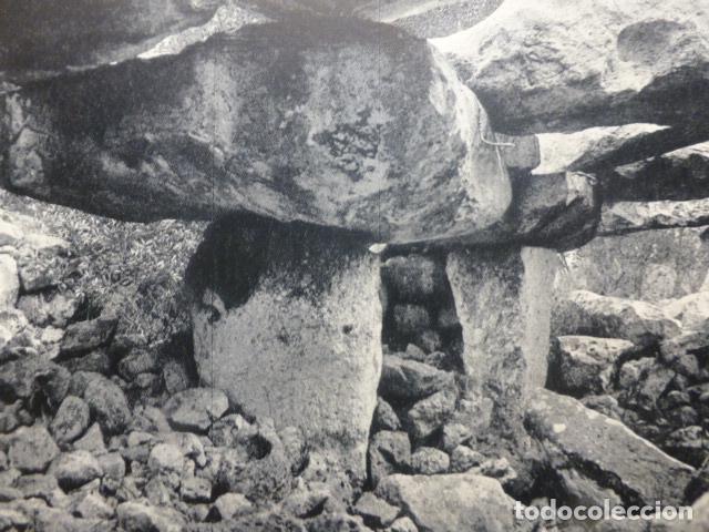 Coleccionismo: TORRE D'EN GAUMES MENORCA RESTOS ANTIGUA LAMINA A&Ntilde;OS 50