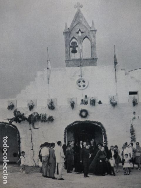 Coleccionismo: CIUDADELA MENORCA ERMITA DE SANT JOAN ANTIGUA LAMINA A&Ntilde;OS 50