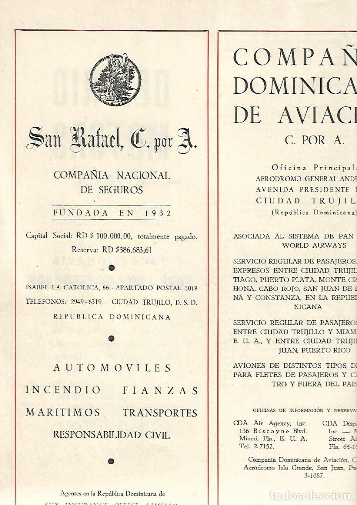 Collecting paper: A&Ntilde;O 1954 RECORTE PRENSA PUBLICIDAD SAN RAFAEL COMPA&Ntilde;IA DE SEGUROS CIUDAD TRUJILLO DOMINICANA REPUBLI