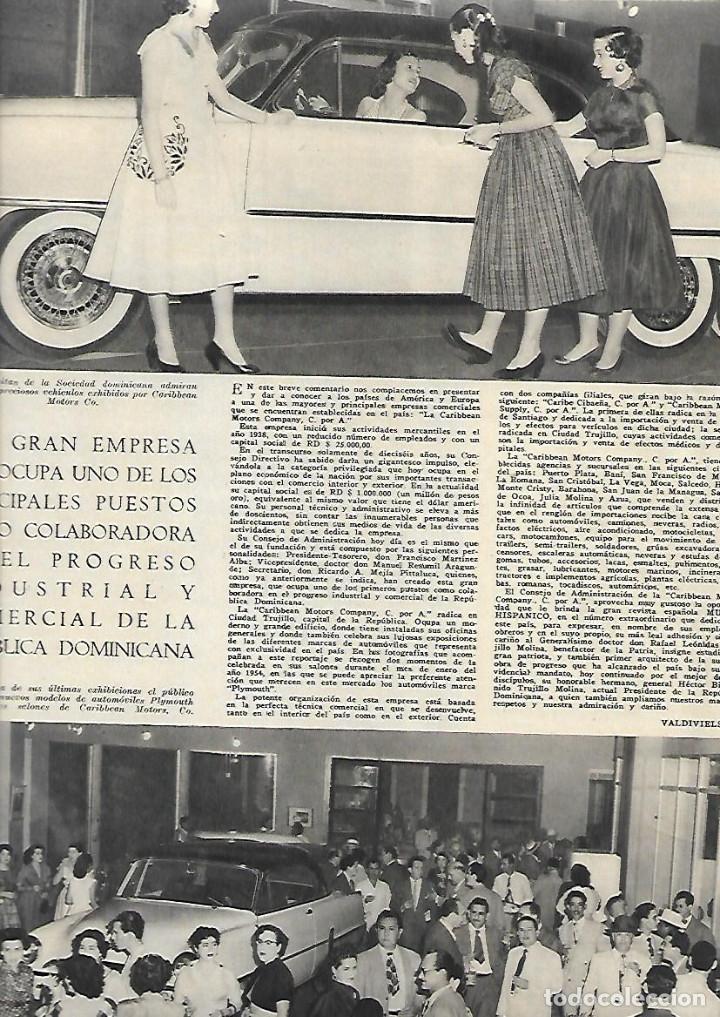Collectionnisme: A&Ntilde;O 1954 PUBLICIDAD CARIBBEAN MOTORS COMPA&Ntilde;IA EXPOSICION COCHE AUTOMOVIL REPUBLICA DOMINICANA