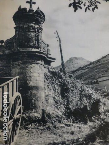Collezionismo: LIERGANES CANTABRIA CRUZ DE RUBALCABA ANTIGUA LAMINA HUECOGRABADO A&Ntilde;OS 50