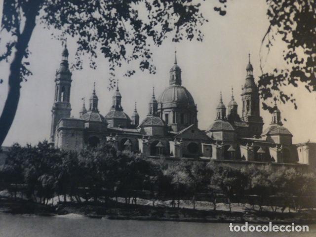 Coleccionismo: ZARAGOZA EL PILAR ANTIGUA LAMINA HUECOGRABADO A&Ntilde;OS 50