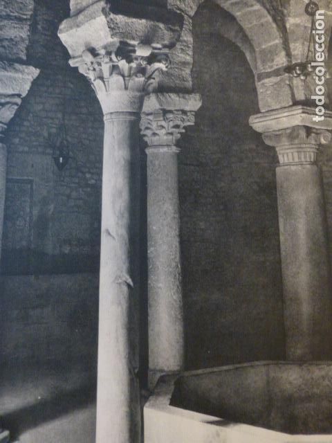 Coleccionismo: TARRASA BARCELONA IGLESIA ANTIGUA LAMINA HUECOGRABADO A&Ntilde;OS 50