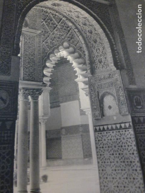 Coleccionismo: SEVILLA EL ALCAZAR ANTIGUA LAMINA HUECOGRABADO A&Ntilde;OS 50