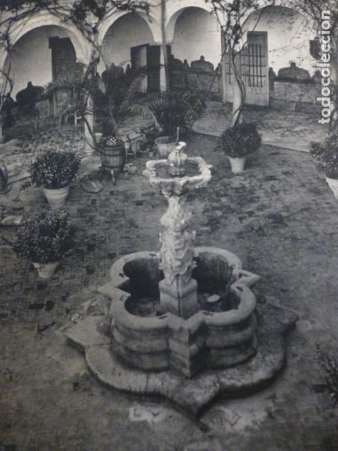 Coleccionismo: ECIJA SEVILLA PATIO ANTIGUA LAMINA HUECOGRABADO A&Ntilde;OS 50
