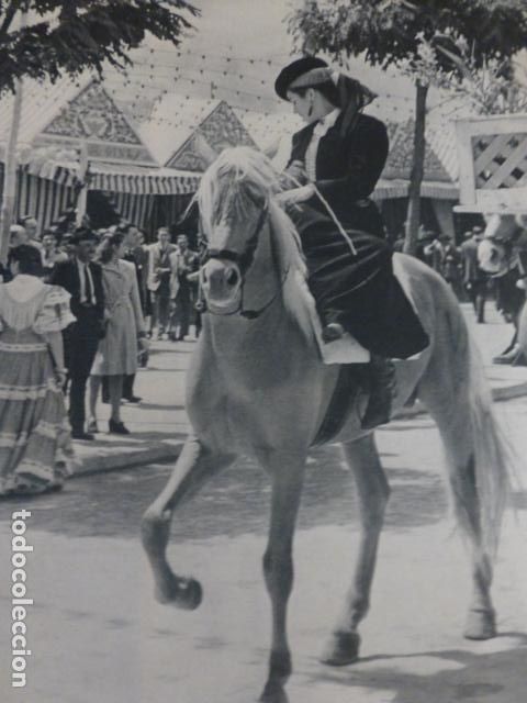 Collecting paper: SEVILLA LA FERIA ANTIGUA LAMINA HUECOGRABADO A&Ntilde;OS 50