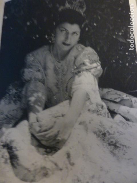 Sammelleidenschaft Papier: VALENCIA UNA FALLERA ANTIGUA LAMINA HUECOGRABADO A&Ntilde;OS 50