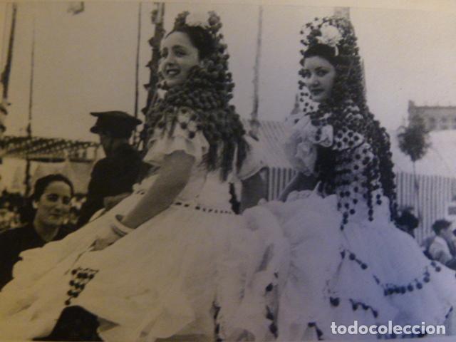 Coleccionismo: SEVILLA LA FERIA ANTIGUO HUECOGRABADO TIPO CROMO A&Ntilde;OS 50