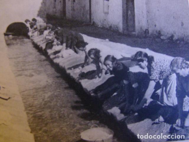 Coleccionismo: ANTEQUERA MALAGA LAVANDERAS ANTIGUO HUECOGRABADO TIPO CROMO A&Ntilde;OS 50