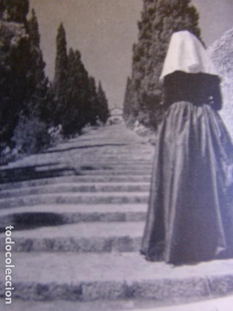 Colecionismo: POLLENSA MALLORCA MUJER ANTIGUO HUECOGRABADO TIPO CROMO A&Ntilde;OS 50