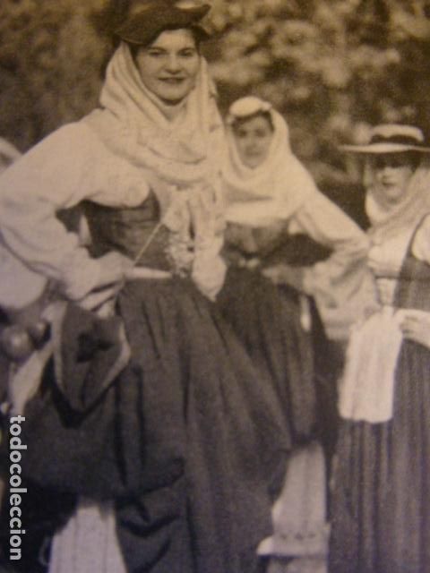 Coleccionismo: SANTA CRUZ DE LA PALMA MUJERES ANTIGUO HUECOGRABADO TIPO CROMO A&Ntilde;OS 50