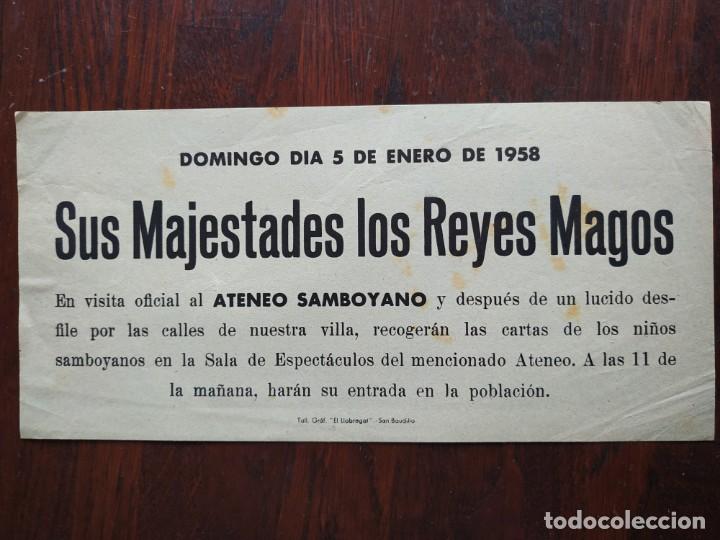 Coleccionismo: Sus majestades los reyes magos 1958 EN EL ATENEU SANTBOIA DE SANT BOI DE LLOBREGAT