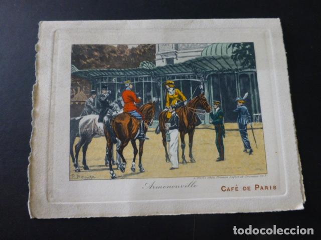 Coleccionismo: MENU 1913 CAFE DE PARIS - Foto 1