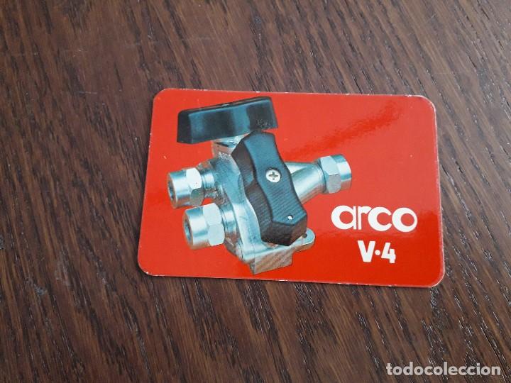 Coleccionismo: tarjeta de publicidad arco, Bonrepos, Valencia. con medidas para instalaciones tubo de cobre.